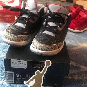 Jordan cement 3’s , size 9c